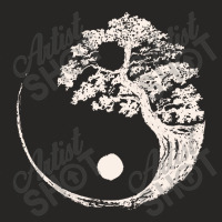 Yin Yang Bonsai Tree Japanese Buddhist Zen Pullover Hoodie Ladies Fitted T-shirt | Artistshot