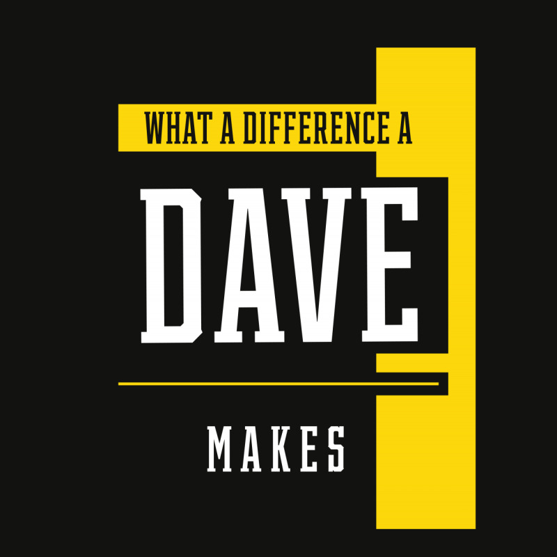 What A Difference A Dave Makes - Family Name Gift Scorecard Crop Tee by Diogo Calheiros | Artistshot