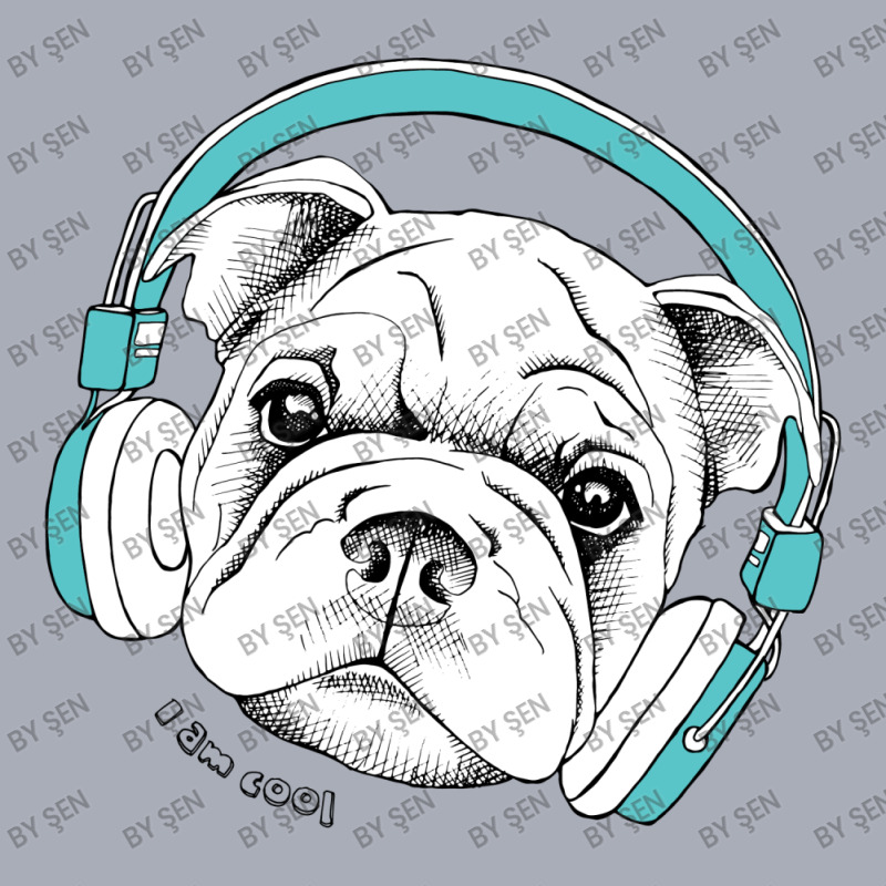 Cute Dog Listening To Music With Headphones Tank Dress by ŞEN | Artistshot