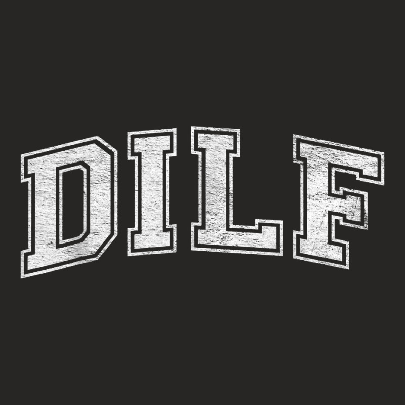 Dilf Varsity Style Dad Older More Mature Men T Shirt Ladies Fitted T-Shirt by AakritiRosek1997 | Artistshot