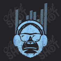 Blue Jammin Monkey Rockin Headphones Shades Youth Tee | Artistshot