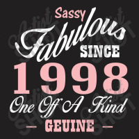 Sassy Fabulous Since 1998 Birthday Gift T-shirt | Artistshot