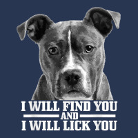 Pitbull Will Find You And Lick You Funny Pitbull Mom Dad T Shirt Ladies Denim Jacket | Artistshot