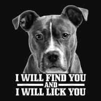 Pitbull Will Find You And Lick You Funny Pitbull Mom Dad T Shirt Crop Top | Artistshot