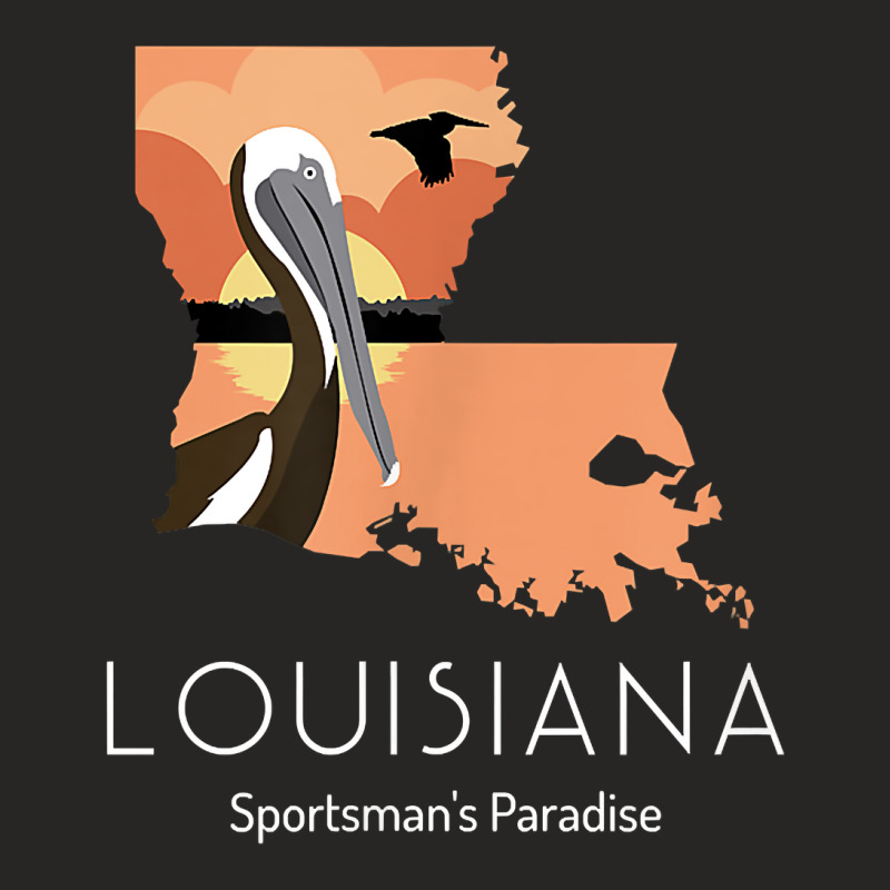 Louisiana Proud State Motto Sportsman's Paradise T Shirt Ladies Fitted T-Shirt by naythendeters2000 | Artistshot