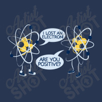 Atom Proton Electron Positive Word Game Ladies Denim Jacket | Artistshot