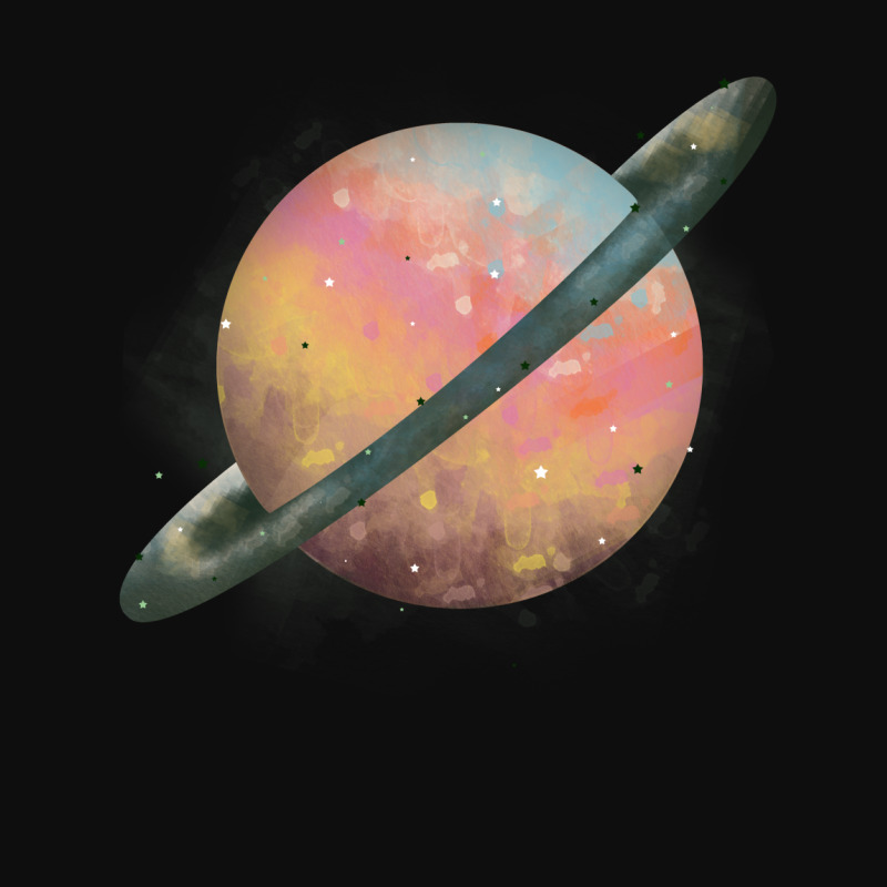 Saturn Watercolor Crop Top by autlu2024 | Artistshot