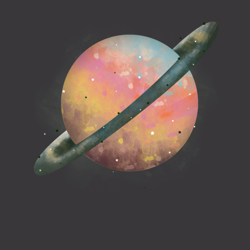 Saturn Watercolor Ladies Curvy T-Shirt by autlu2024 | Artistshot