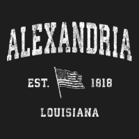 Alexandria Louisiana La T Shirt Vintage Us Flag Sports Tee Classic T-shirt | Artistshot