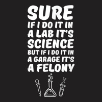 In A Lab It's Science In A Garage It's A Felony T Shirt T-shirt | Artistshot