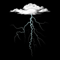 Lightning T Shirt Thunder Lightning Bolt Storm Cloud Strikes V-neck Tee | Artistshot