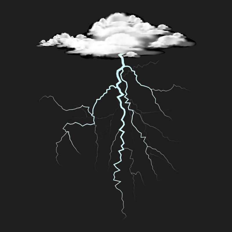 Lightning T Shirt Thunder Lightning Bolt Storm Cloud Strikes Classic T-shirt by AakritiRosek1997 | Artistshot