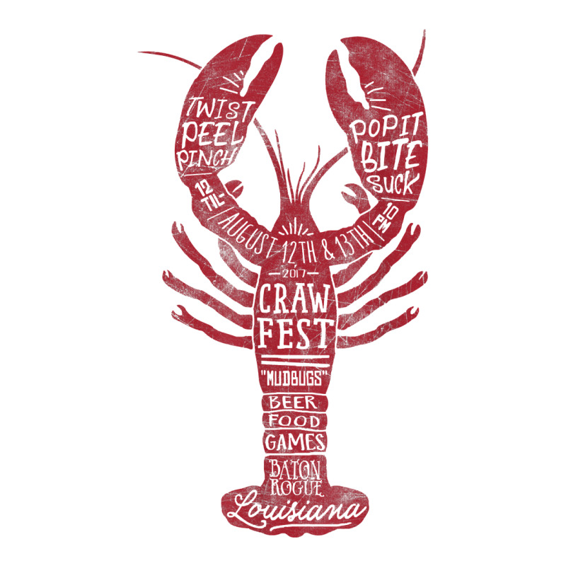 Craw Fest Red Crawdad Ad Destination Vintage Graphic T Shirt Men's T-shirt Pajama Set | Artistshot