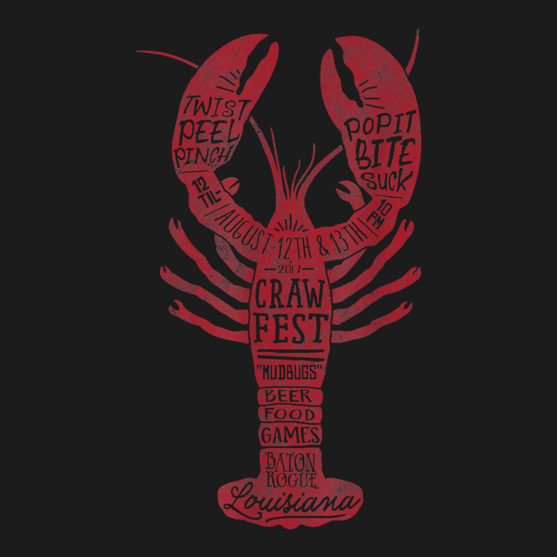 Craw Fest Red Crawdad Ad Destination Vintage Graphic T Shirt Hoodie & Jogger Set | Artistshot