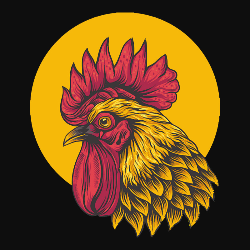 Rooster Yellow Circle T  Shirt Rooster Yellow Circle T  Shirt Crop Top by darrengorczany780 | Artistshot