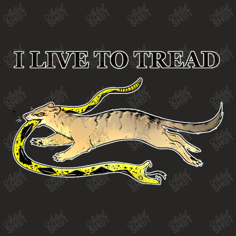 I Live To Tread- Mongoose Ladies Fitted T-Shirt by anneevans358 | Artistshot