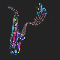 Saxophone T  Shirt Saxophone   Saxophone And Musical Notes T  Shirt (1 3/4 Sleeve Shirt | Artistshot