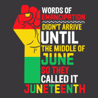 Juneteenth T  Shirt Words Of Emancipation Didn't Arrive Until The Midd Ladies Curvy T-shirt | Artistshot