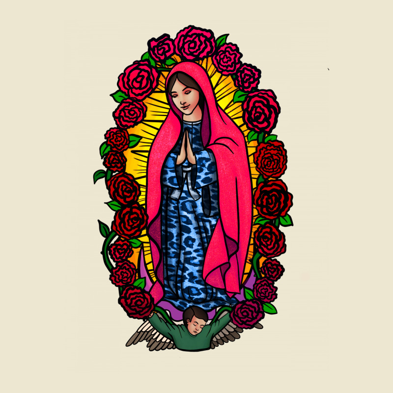 Guadalupe Blessed Virgin Mary T-shirt Cropped Hoodie by Apollo | Artistshot