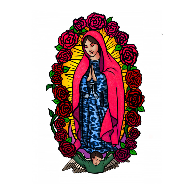 Guadalupe Blessed Virgin Mary T-shirt Crop Top by Apollo | Artistshot