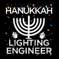 Kids Hanukkah Lighting Engineer Jewish Menorah Lights Dreidels T Shirt Adjustable Cap | Artistshot