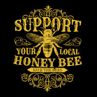 Vintage Beekeeper Support Your Local Honeybee Save The Bees Pullover H Youth Hoodie | Artistshot