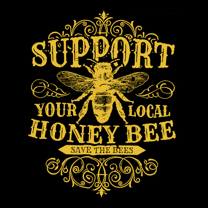 Vintage Beekeeper Support Your Local Honeybee Save The Bees Pullover H Youth Hoodie | Artistshot