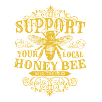 Vintage Beekeeper Support Your Local Honeybee Save The Bees Pullover H Youth Zipper Hoodie | Artistshot