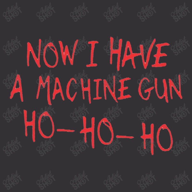 Machine Gun Ho Ho Ho Vintage Hoodie by krepsd | Artistshot