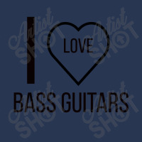 I Love Bass Guitars Men Denim Jacket | Artistshot