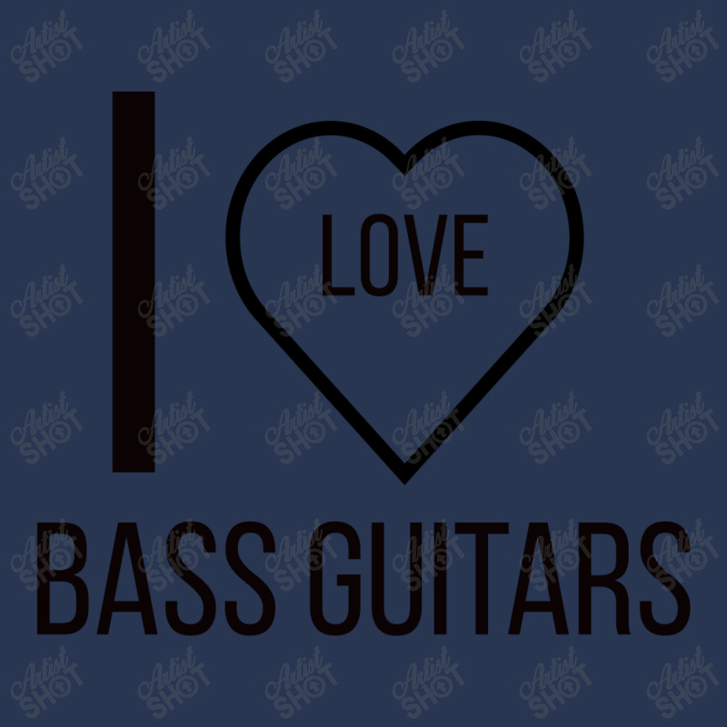 I Love Bass Guitars Men Denim Jacket by ARTMAKER79 | Artistshot