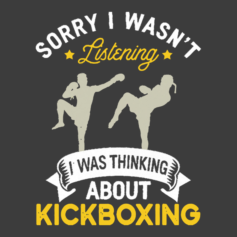 Kickboxing Lovers T  Shirt Sorry I Wasn't Listening I Was Thinking Abo Men's Polo Shirt | Artistshot