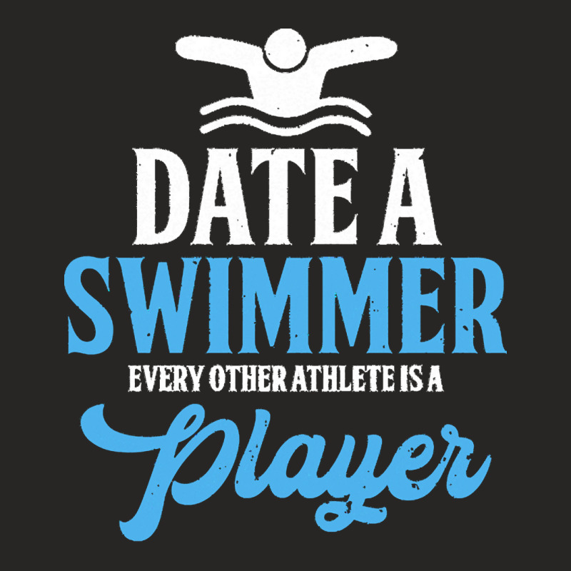 Swimming T  Shirt Funny Date Swimmer Athlete Player Swimming Pool Swim Ladies Fitted T-Shirt by darrengorczany780 | Artistshot