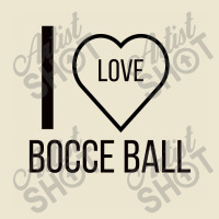 I Love Bocce Ball Cropped Hoodie | Artistshot