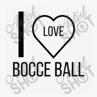 I Love Bocce Ball Ladies Fitted T-shirt | Artistshot