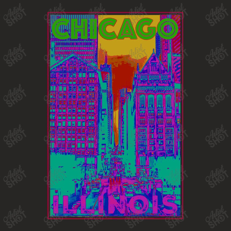 Chicago United States Illinois Ladies Fitted T-Shirt by zig street | Artistshot