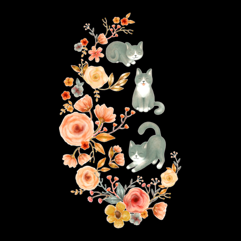 Fancy Felines With Flowers Toddler Sweatshirt | Artistshot