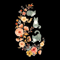 Fancy Felines With Flowers Youth Zipper Hoodie | Artistshot