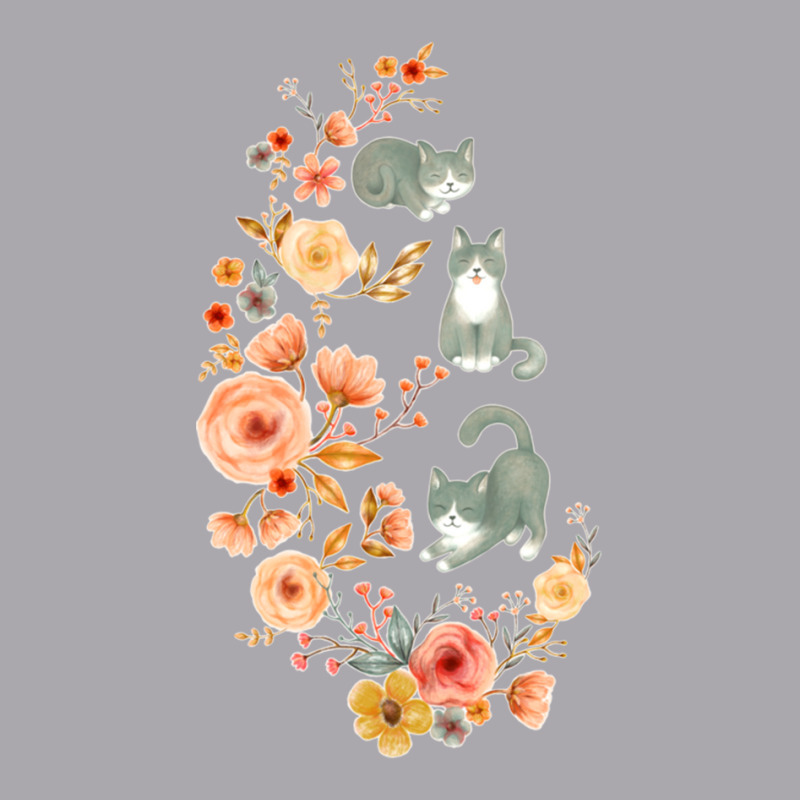 Fancy Felines With Flowers Youth 3/4 Sleeve | Artistshot