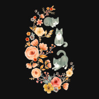 Fancy Felines With Flowers Baby Bibs | Artistshot