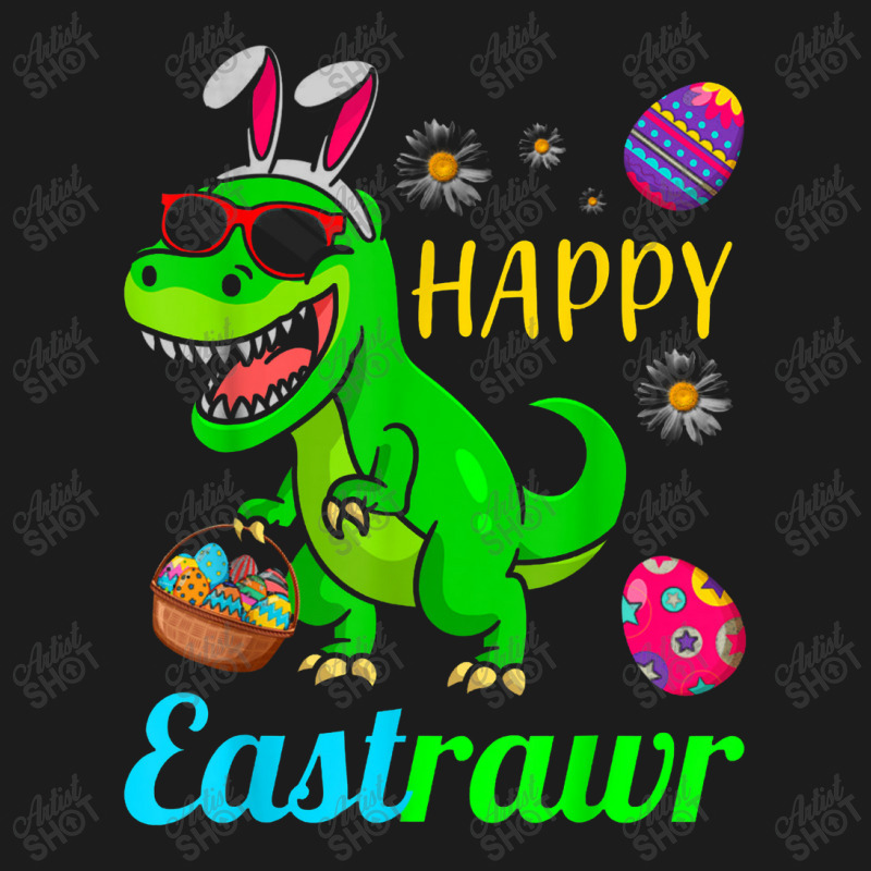 Happy Eastrawr Dinosaur With Bunny Ears And Eggs Basket Hoodie & Jogger set by asilamiraty | Artistshot