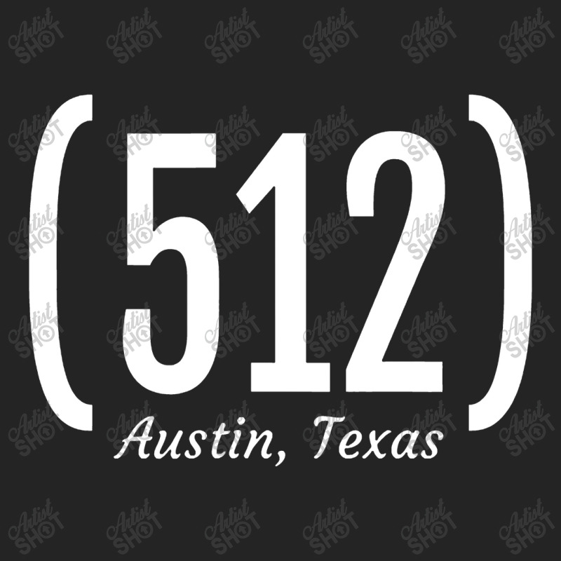 Austin Area Code 512 Bold Graphic Text 3/4 Sleeve Shirt | Artistshot