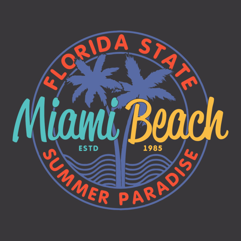 Miami Beach Summer Paradise Ladies Curvy T-Shirt by devy | Artistshot