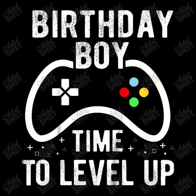 Kids Birthday Boy Time To Level Up Video Game Birthday Gift Silver