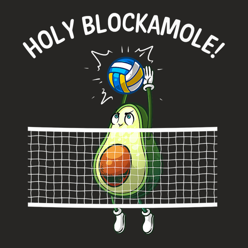 Funny Volleyball For Men Women Holy Guacamole Player Blocker Premium T Ladies Fitted T-Shirt by alanacaro | Artistshot