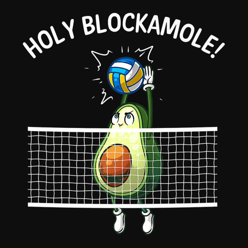 Funny Volleyball For Men Women Holy Guacamole Player Blocker Premium T Crop Top by alanacaro | Artistshot