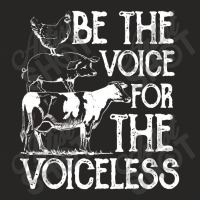 Be The Voice For The Voiceless Veganism Organic Vegan Gift Ladies Fitted T-shirt | Artistshot