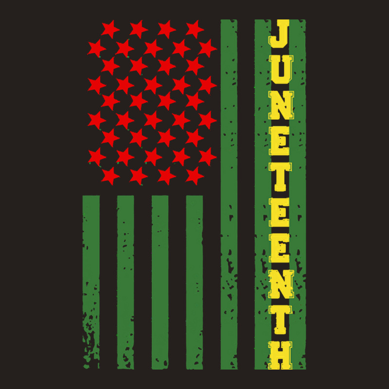 Juneteenth Flag Wavy T  Shirt Juneteenth Flag T  Shirt Tank Top | Artistshot