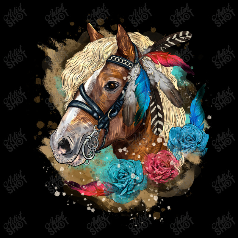 Haflinger Horse Floral Toddler Sweatshirt by LillyAllenDesigns | Artistshot