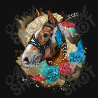 Haflinger Horse Floral Baby Bibs | Artistshot